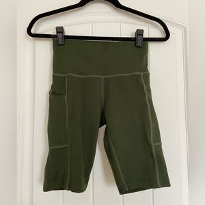 Forest Green Bike Shorts
